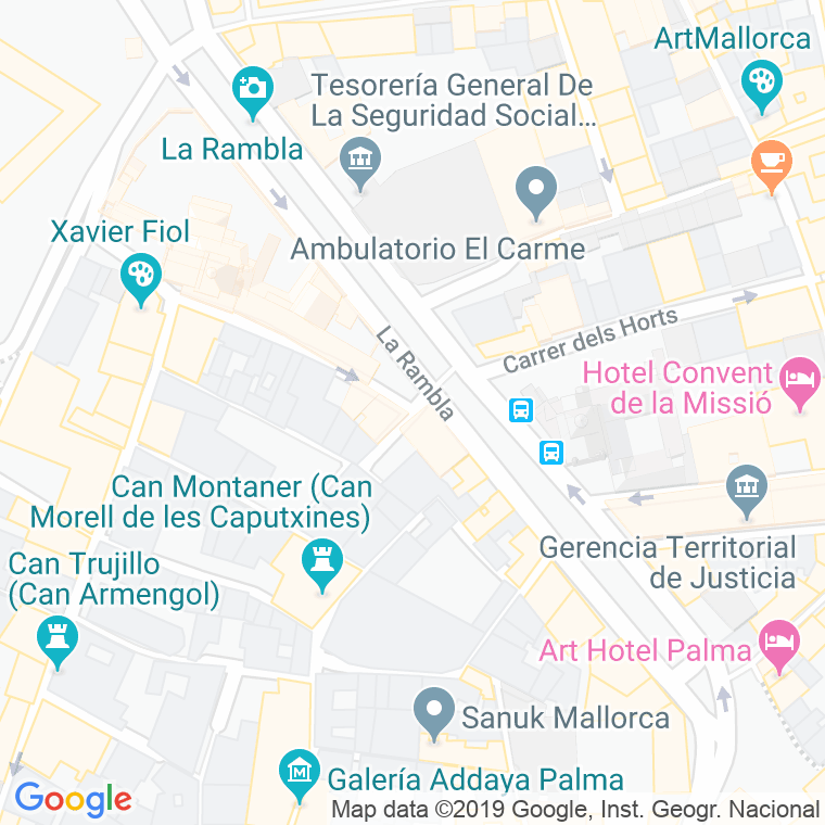 Código Postal calle Ecce-homo en Palma de Mallorca