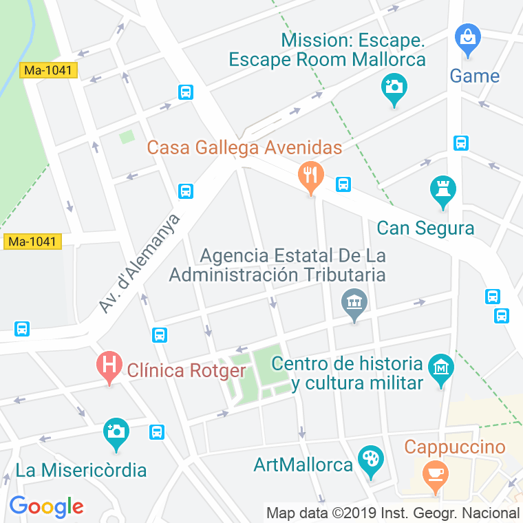 Código Postal calle Pere Dezcallar I Net en Palma de Mallorca