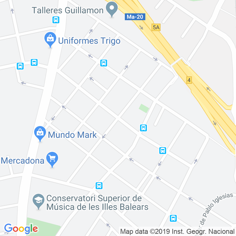 Código Postal calle Carles Riba en Palma de Mallorca