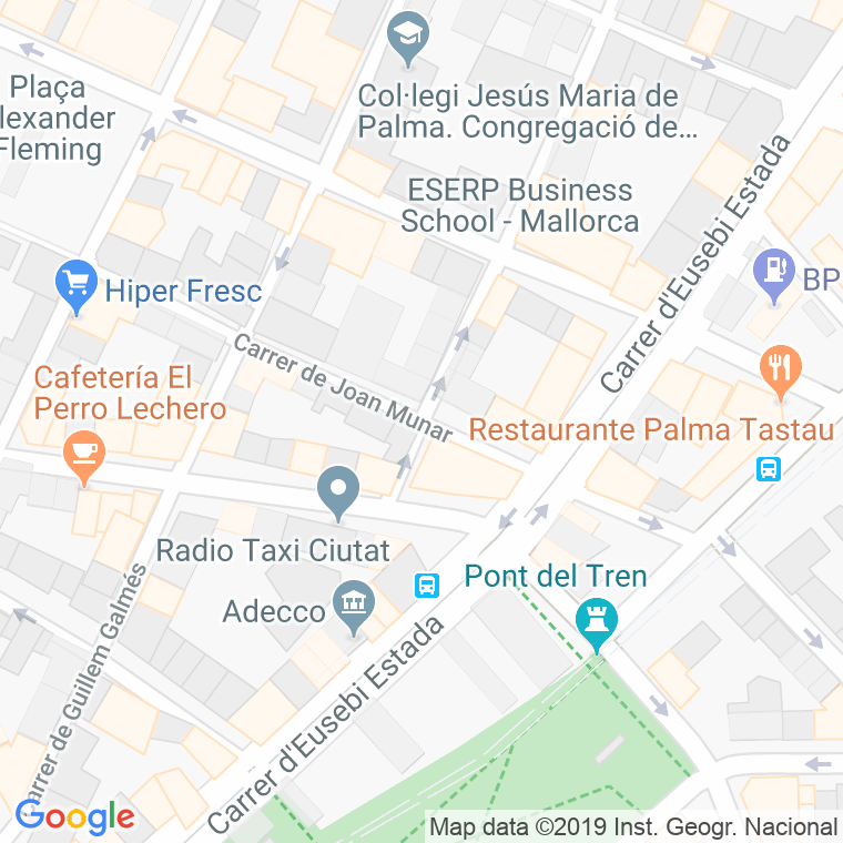 Código Postal calle Joan Munar en Palma de Mallorca