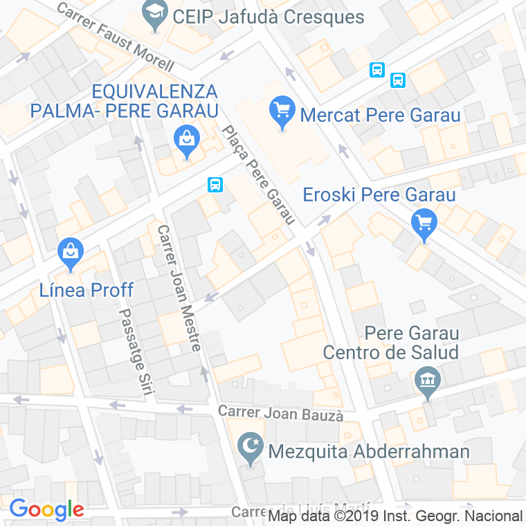 Código Postal calle Abat De Sant Feliu en Palma de Mallorca