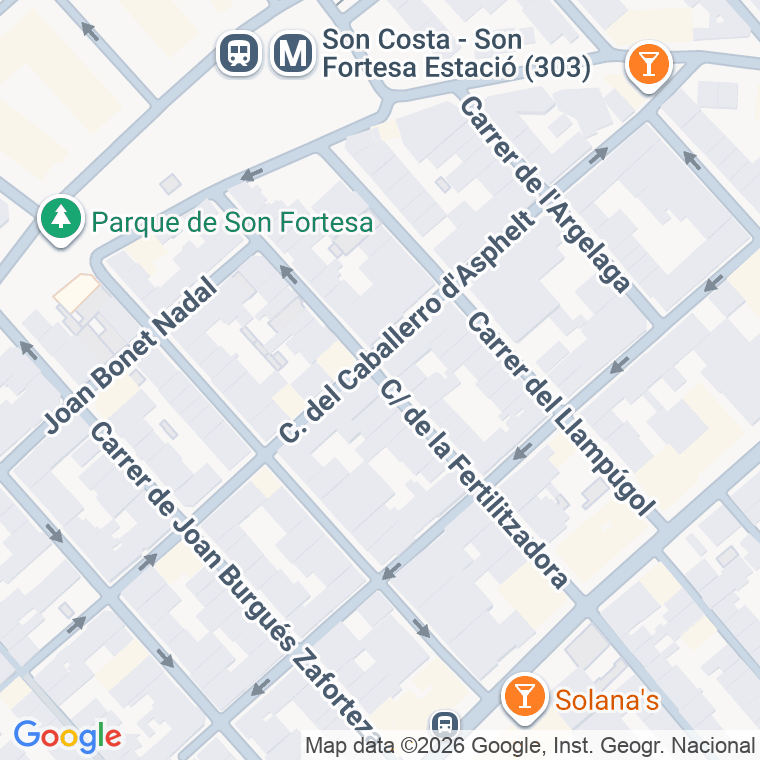 Código postal de Fertilitzadora en Palma de Mallorca