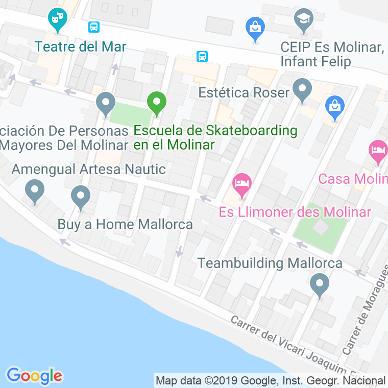 Código Postal calle Alga en Palma de Mallorca