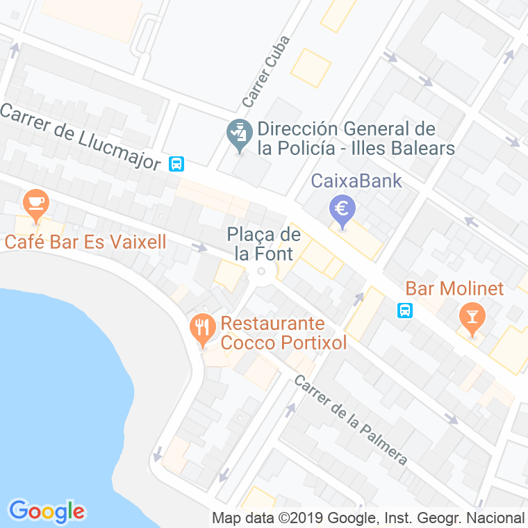 Código Postal calle Font, plaça en Palma de Mallorca