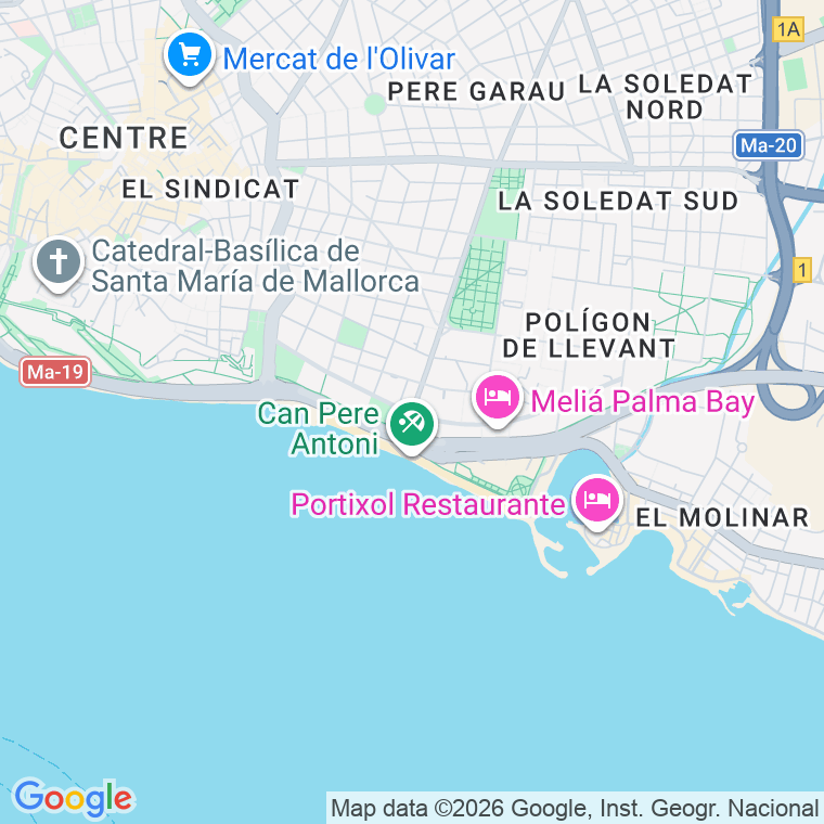 Código postal de Joan Maragall en Palma de Mallorca