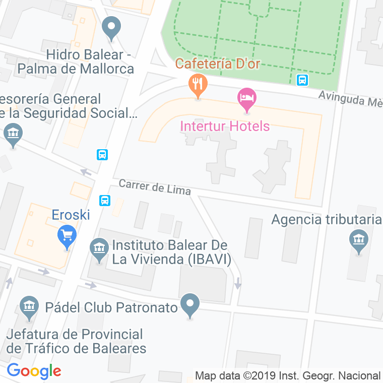 Código Postal calle Lima en Palma de Mallorca