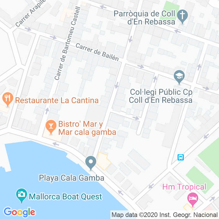 Código Postal calle Iberico, passatge en Palma de Mallorca