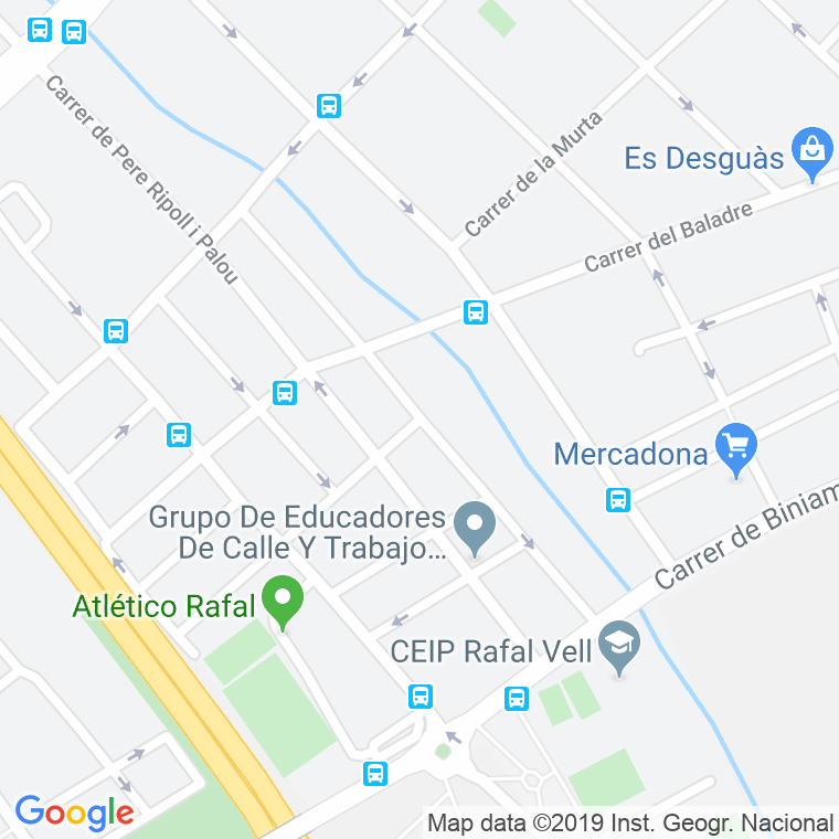 Código Postal calle Joan Esterlrich Artigues en Palma de Mallorca