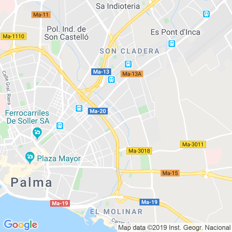 Código Postal calle Manobre en Palma de Mallorca