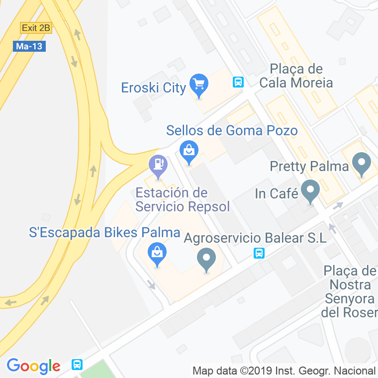 Código Postal calle Cala Blanca en Palma de Mallorca