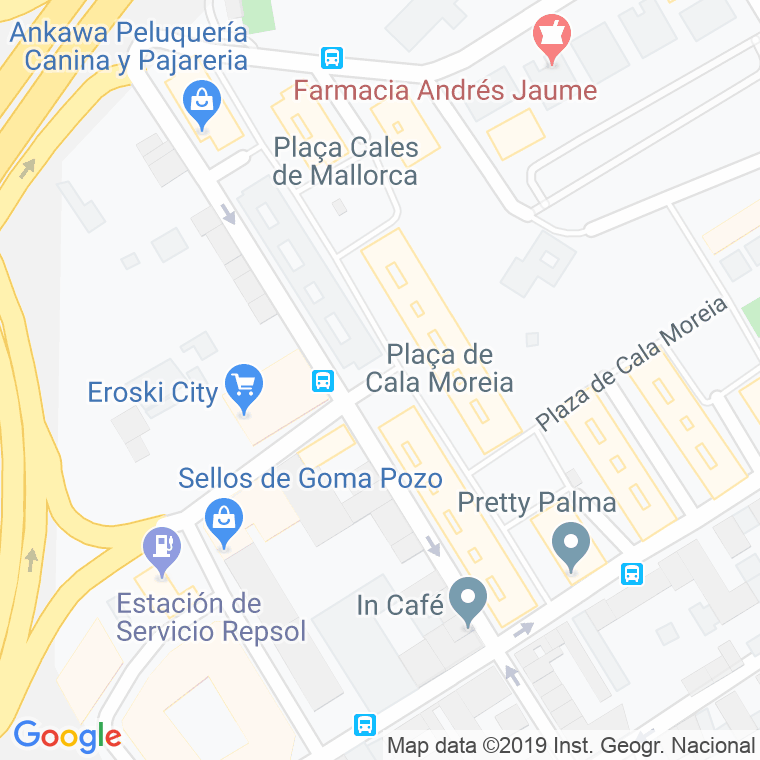 Código Postal calle Cala Bota en Palma de Mallorca