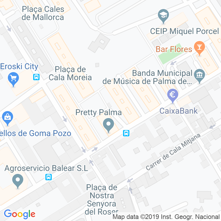 Código Postal calle Cala Falco en Palma de Mallorca