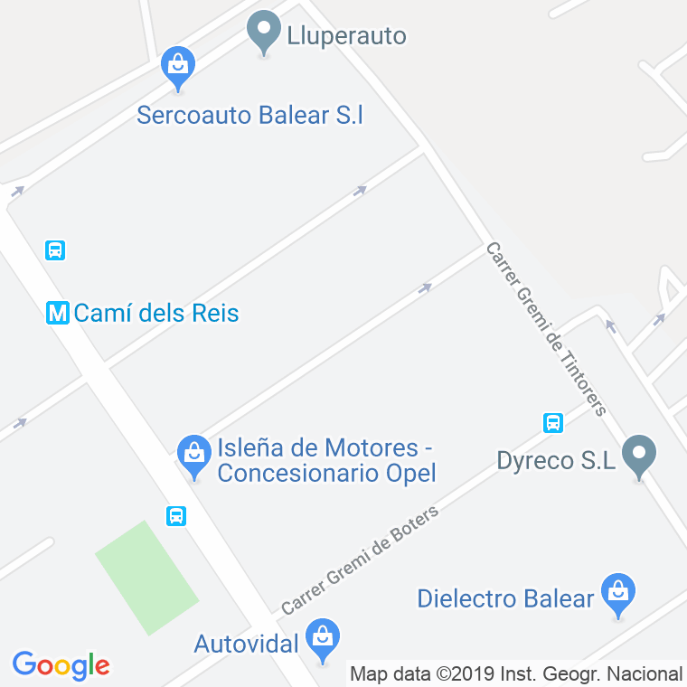 Código Postal calle Gremi De Saboners en Palma de Mallorca