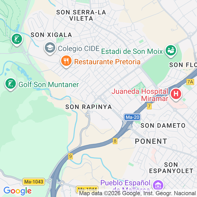 Código postal de Reis (son Rapinya), Cami en Palma de Mallorca