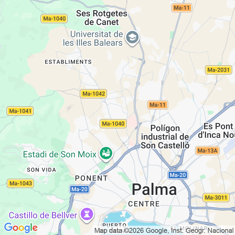 Código postal de Cuesta en Palma de Mallorca