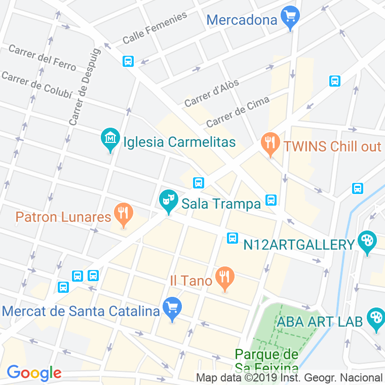 Código Postal calle Comte De Barcelona   (Impares Del 1 Al 11)  (Pares Del 2 Al 16) en Palma de Mallorca