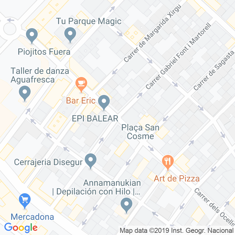 Código Postal calle Gabriel Font I Martorell en Palma de Mallorca