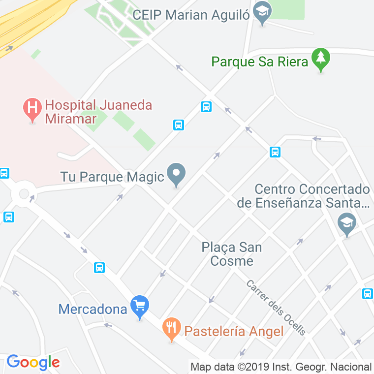Código Postal calle Joan Muntaner I Bujosa en Palma de Mallorca