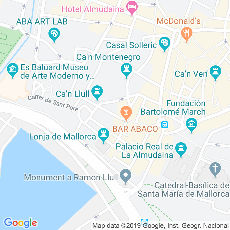 Código Postal calle Apuntadors en Palma de Mallorca