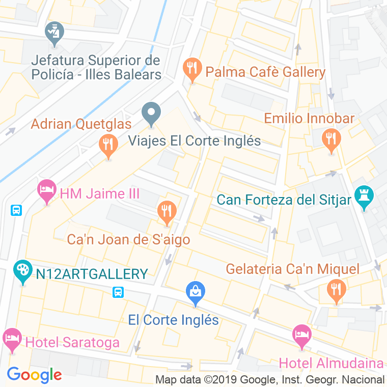 Código Postal calle Aragones en Palma de Mallorca