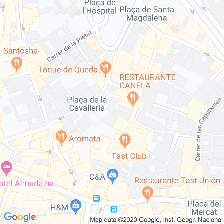 Código Postal calle Gavarrera en Palma de Mallorca