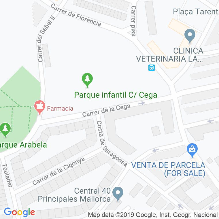Código Postal calle Cega en Palma de Mallorca