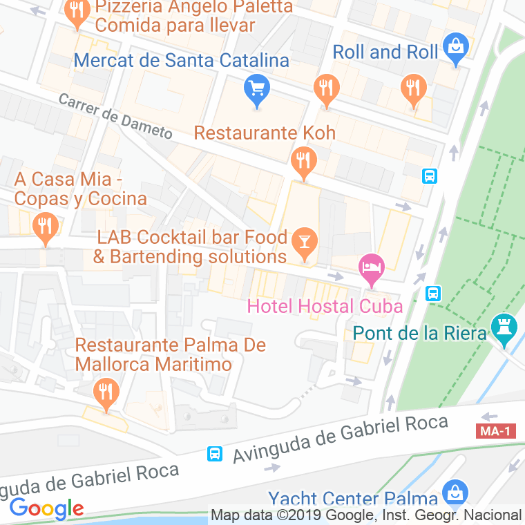 Código Postal calle Cerda en Palma de Mallorca