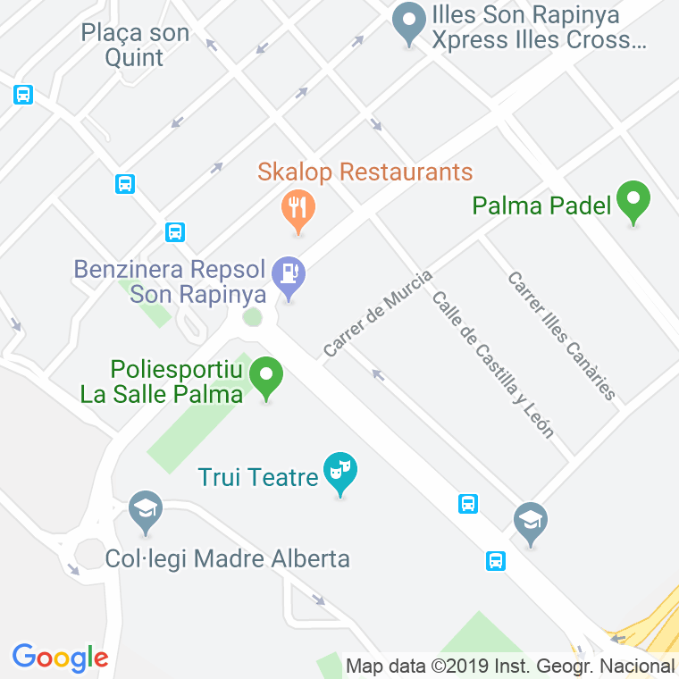 Código Postal calle Extremadura en Palma de Mallorca