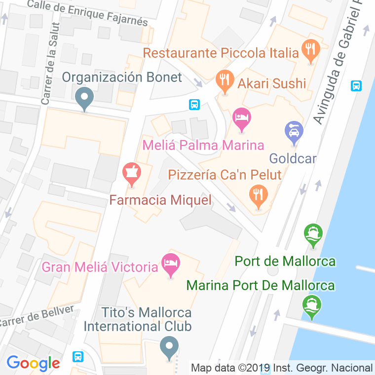 Código Postal calle Aigo Dolca, S' en Palma de Mallorca