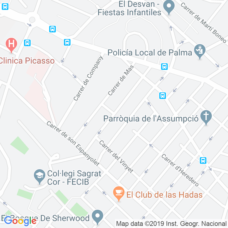 Código Postal calle Alzina en Palma de Mallorca