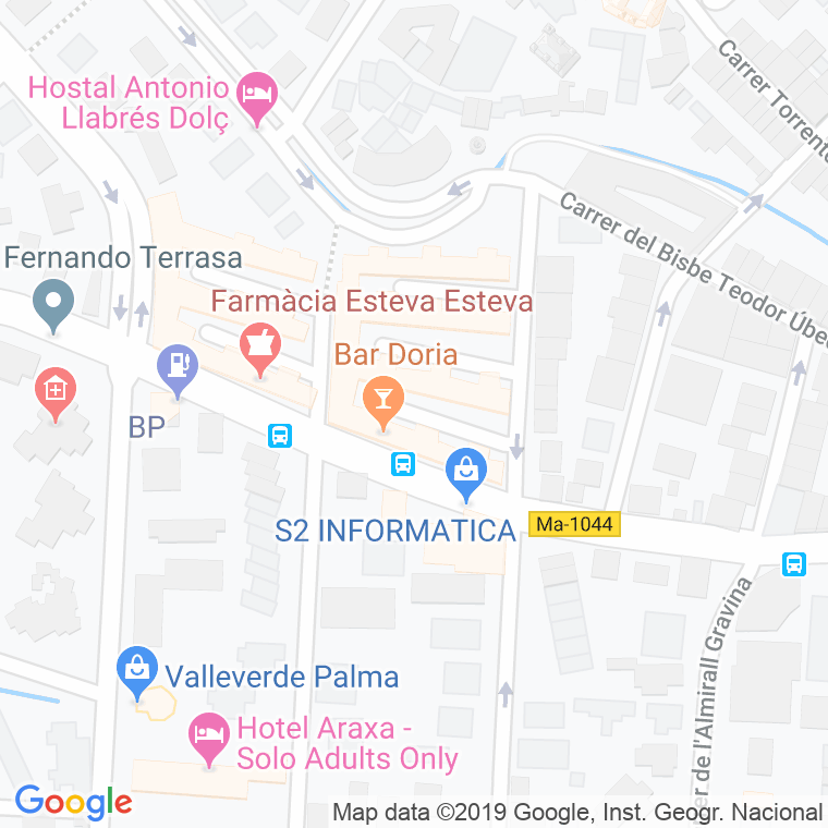 Código Postal calle Cala Encantada, passatge en Palma de Mallorca