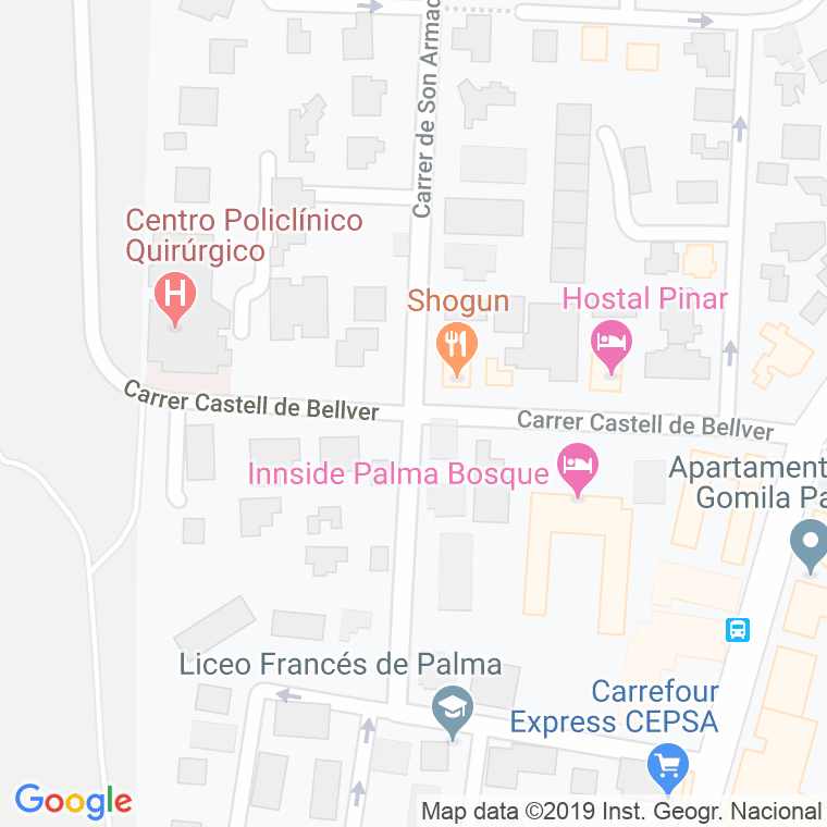 Código Postal calle Camilo Jose Cela en Palma de Mallorca