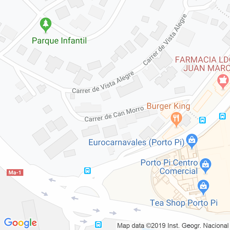 Código Postal calle Can Morro, cami en Palma de Mallorca