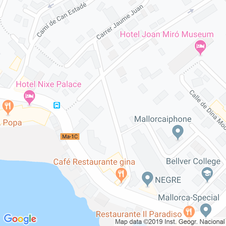 Código Postal calle Infanteria De Marina en Palma de Mallorca