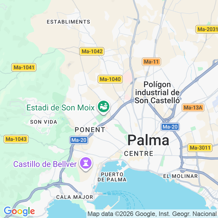 Código postal de Reis (son Sardina), Cami en Palma de Mallorca