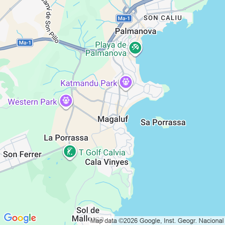 Código postal de C Contraalmirall Riera en Magaluf