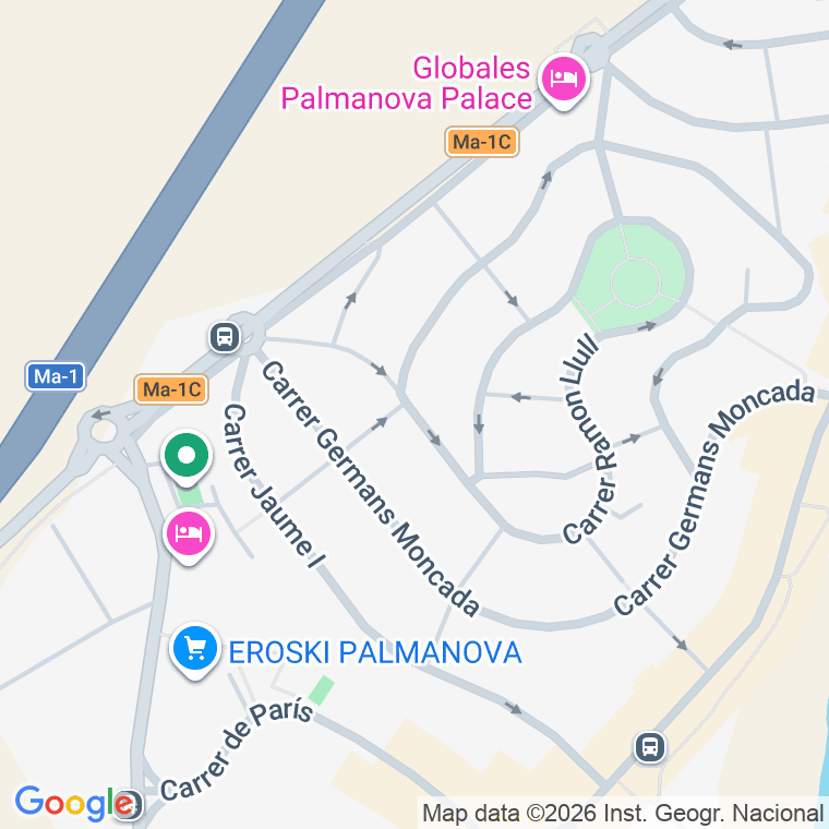 Código postal de C Ramon Llull     (p.nova) en Palmanova