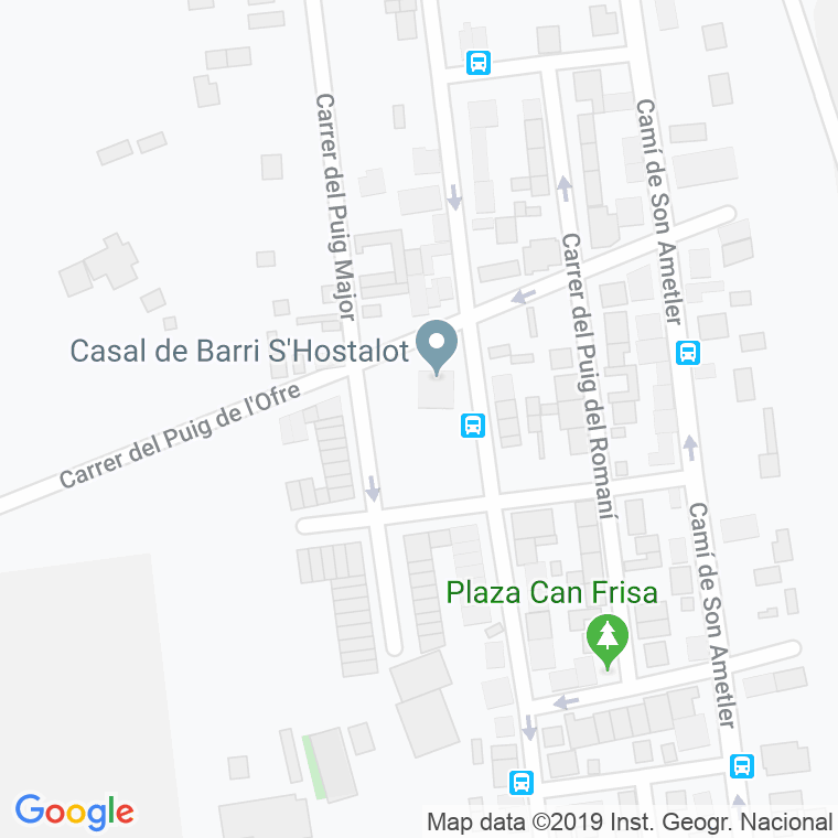 Código Postal calle Can Burell, plaça en Palma de Mallorca