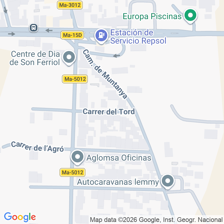 Código postal de Tord en Palma de Mallorca