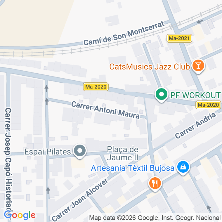 Código postal de Carre Antoni Maura en Santa Maria del Cami