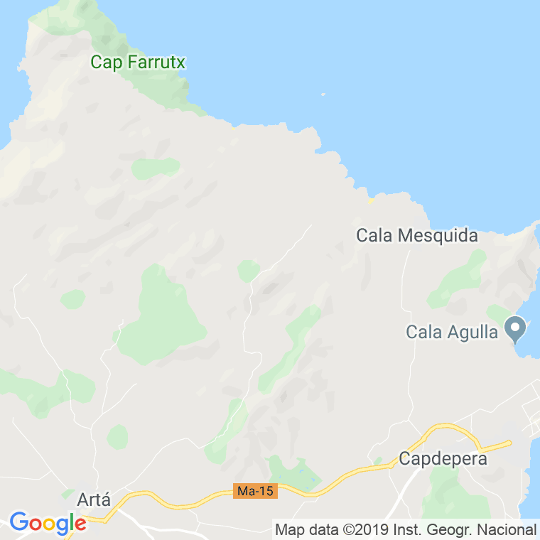 Código Postal de Cala Mitjana en Illes Balears