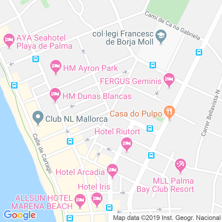 Código Postal calle Diego Zaforteza en Palma de Mallorca