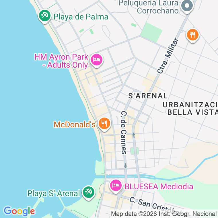 Código postal de Trasime en Palma de Mallorca