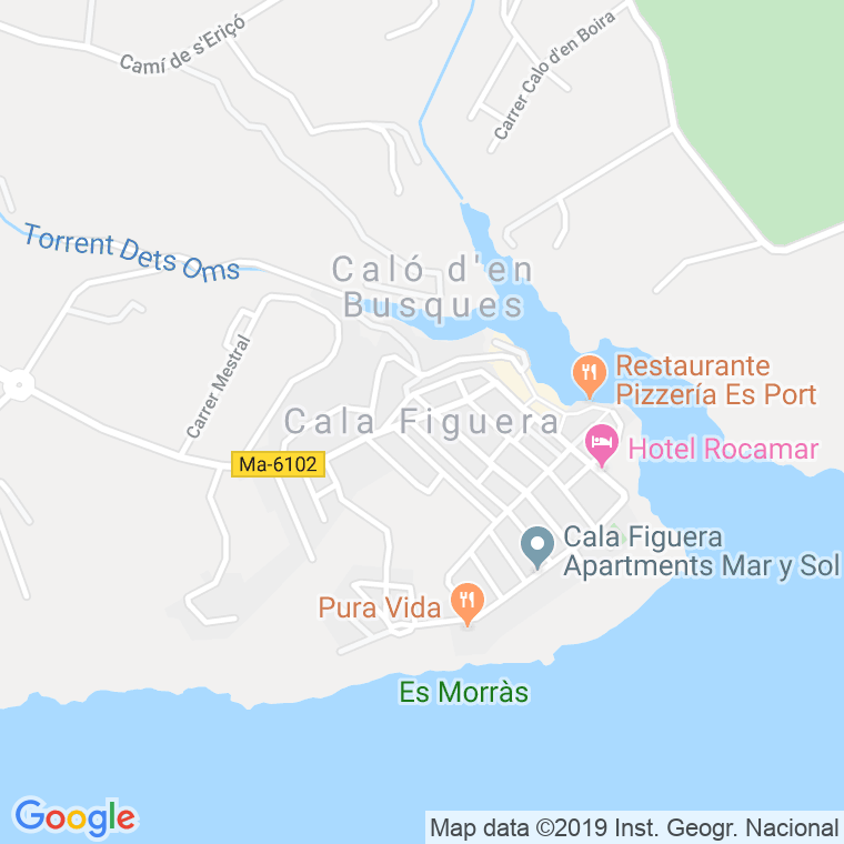 Código postal de Cala Figuera (mallorca) en Illes Balears
