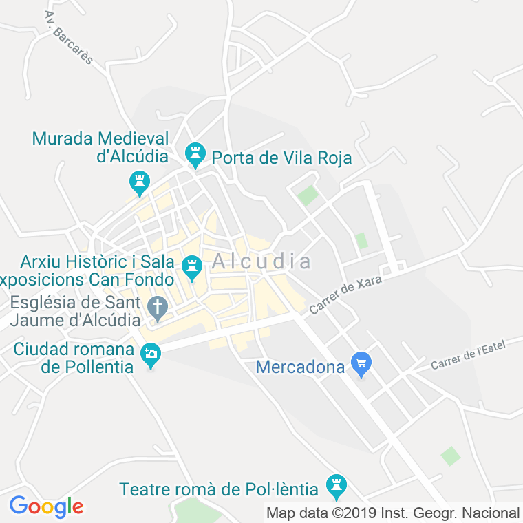 Código Postal calle Alcudia en Maó