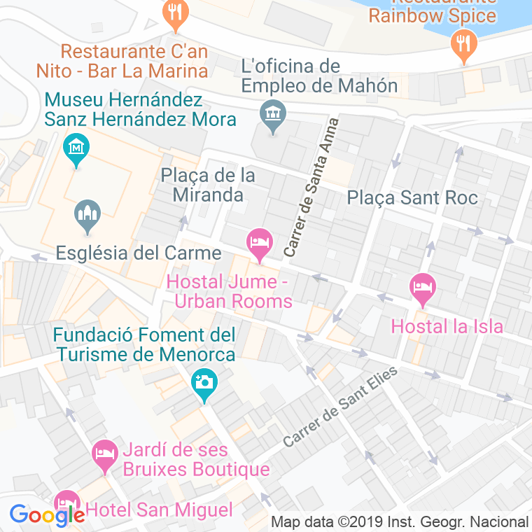 Código Postal calle Madrid en Maó