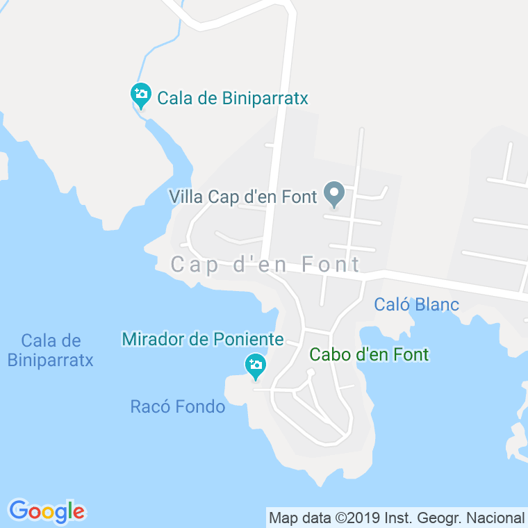 Código Postal de Cap D'en Font en Illes Balears