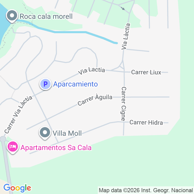 Código postal de Carre Aguila en Cala Morell