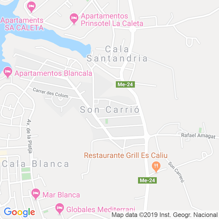 Código postal de Son Carrio (ciutadella de Menorca) en Illes Balears