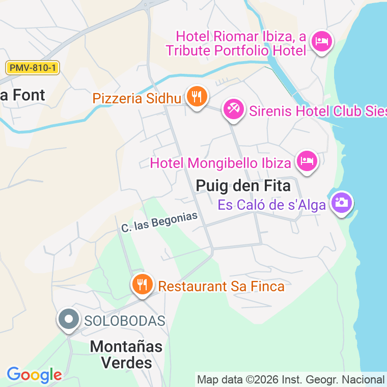 Código postal de Carre Claveles, los en Puig D'en Fita (es)